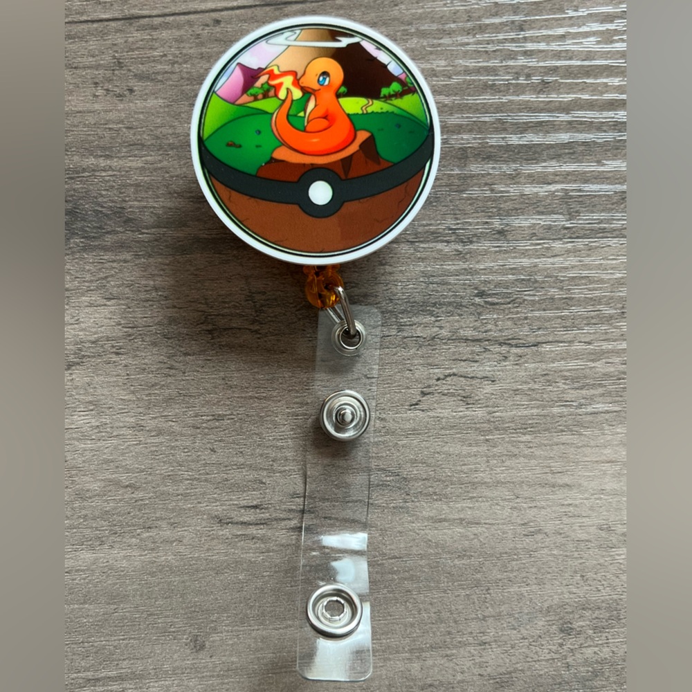 Charmander badge reel